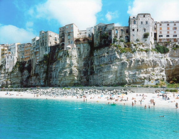 Massimo Vitali<br /> <em>Tropea Stones, </em>(#4876), 2015<br /> Chromogenic print with Diasec mount and wooden frame<br /> 71 x 92" &nbsp; &nbsp;Edition of 6