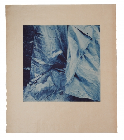 Stephen Hilger, Tarp, 2020/2021, photogravure, 24 x 21 inches, unique.