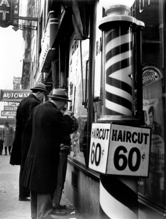 Benn Mitchell, Haircut 60 cents, 1951