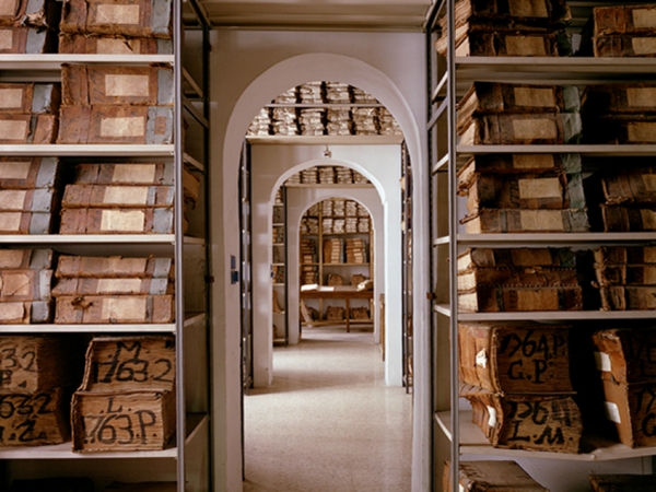 Doorways: Archive of the Bank of Naples II,1996/2017, archival pigment print, 37 x 29 inches, edition of 6