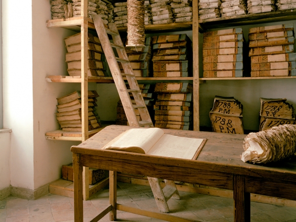 Doug Hall, Archive of the Bank of Naples, 1780's Room II,1996/2017, archival pigment print, 37 x 30 inches, edition of 6