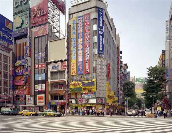 Doug Hall<br /> <em>Empty Crosswalk, Shinjuku, </em>2000<br /> Chromogenic prints<br /> 48 x 63.5" &nbsp; &nbsp;Edition of 6