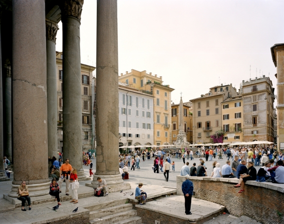 Doug Hall<br /> <em>Piazza dell Rotonda, Rome, </em>2002<br /> Archival pigment print<br /> 48 x 60.5” &nbsp; &nbsp;Edition of 6