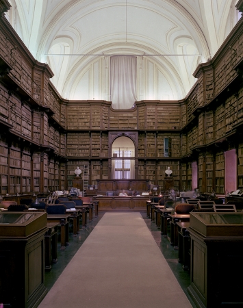 Doug Hall<br /> <em>Reading Room, Sant' Agostino Archive 2, </em>1997<br /> Chromogenic prints<br /> 61 x 48" &nbsp; &nbsp;Edition of 6