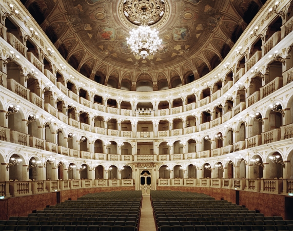 Doug Hall<br /> <em>Teatro Comunale di Bologna</em>, 2002<br /> Archival pigment print<br /> 48 x 61" &nbsp; &nbsp;Edition of 6