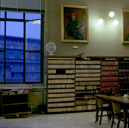 Doug Hall<br /> <em>Vatican Library, Main Reading Room (Detail), </em>1997<br /> Chromogenic prints<br /> 24 x 24" &nbsp; &nbsp;Edition of 6