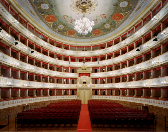 Doug Hall<br /> <em>Teatro Comunale, Modena</em>, 2002<br /> Archival pigment print<br /> 48 x 61" &nbsp; &nbsp;Edition of 6