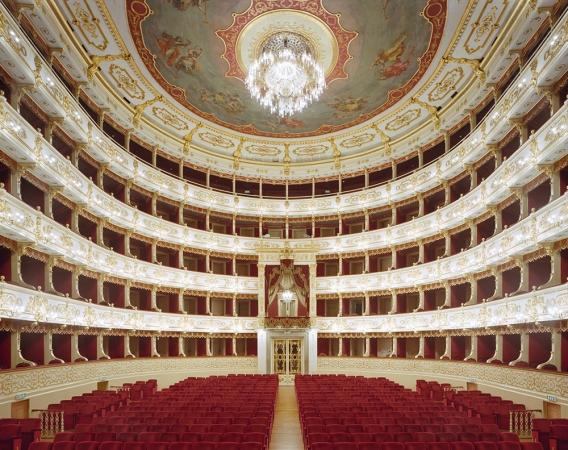 Doug Hall<br /> <em>Teatro Regio, Parma</em>, 2002<br /> Archival pigment print<br /> 48 x 61" &nbsp; &nbsp;Edition of 6