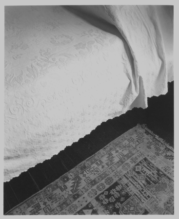 Jed Devine, Untitled (Bed, Edge, And Rug)
