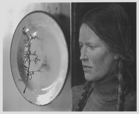 Jed Devine, Untitled (Grape Stem With Portrait)
