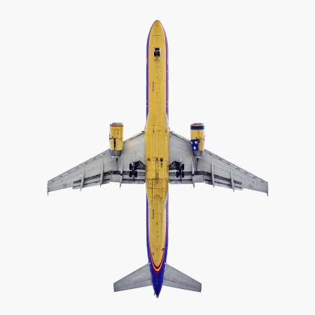 Jeffrey Milstein, America West Airlines Boeing 757-200, 2005, 34 x 34 inches, archival pigment print, ediiton of 10