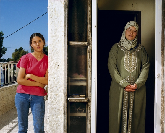 Gillian Laub<br /> <em>Masadi with her daughter,&nbsp;Fureidis, Isreal, July 2002</em><br /> Chromogenic prints<br /> 20 x 24" &nbsp; &nbsp;Edition of 8<br /> 30 x 40" &nbsp; &nbsp;Edition of 5<br /> 40 x 50" &nbsp; &nbsp;Edition of 3