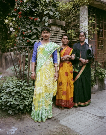 Laura McPhee<br /> <span style="font-size:12px;"><em><span style="font-family: arial, sans-serif;">Miss Kajeel, Miss Rena, Miss Chandham, Transgender Dancing Girls, Jodhpur Park, Kolkata, 1998</span></em></span><br /> Archival Pigment Ink Prints<br /> 20 x 24" Edition of 5 <br />Additional sizes available, please contact gallery for more information