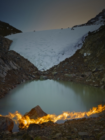 <em>The Lewis Glacier, Mt. Kenya, 2004(A), 2014</em><br /> <div> Digital chromogenic prints</div><br> 40 x 30" &nbsp; &nbsp;Edition of 6 + 2 APs