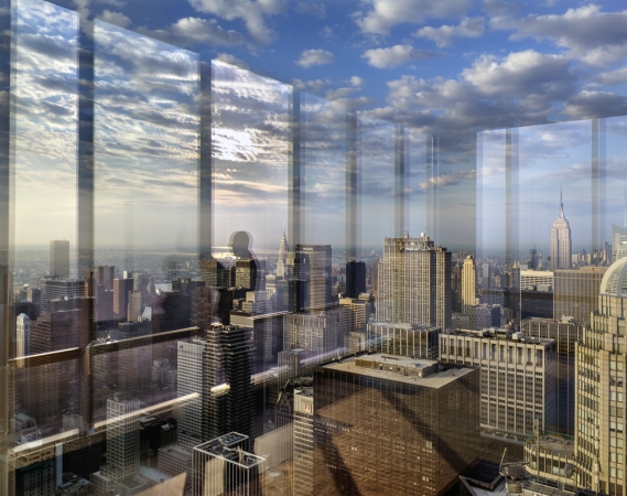 Matthew Pillsbury<br /> <i>Nate's Refelction at Dawn, One57</i>, 2016&nbsp;(TV16043)<br /> Archival pigment print<br /> 20 x 24" &nbsp; &nbsp;Edition of 10<br /> 30 x 40" &nbsp; &nbsp;Edition of 6 (plus 2 APs)<br /> 50 x 60" &nbsp; &nbsp;Edition of 2 (plus 1 AP)