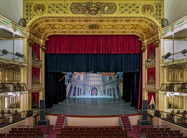 Jeffrey Milstein<br /> <em>Theatre Cienfuegos #2, </em>2004<br /> Archival pigment prints<br /> 16 x 24" &nbsp; &nbsp;Edition of 15<br /> 22 x 33" &nbsp; &nbsp;Edition of 5