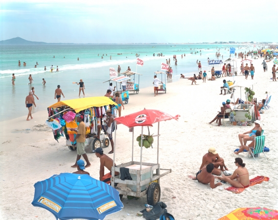 Massimo Vitali<br /> <em>Cabo Frio Cocos</em>(#1696), 2003<br /> Chromogenic print with Diasec mount<br /> 72 x 86" &nbsp; &nbsp;Edition of 6