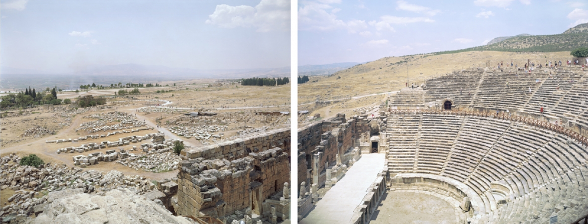 Massimo Vitali<br /> <em>Hierapolis Theatre Diptych, Turkey </em>(#3122-3123), 2008-2009<br /> Chromogenic print with Diasec mount<br /> 72 x 86" (each panel) &nbsp; &nbsp;Edition of 6