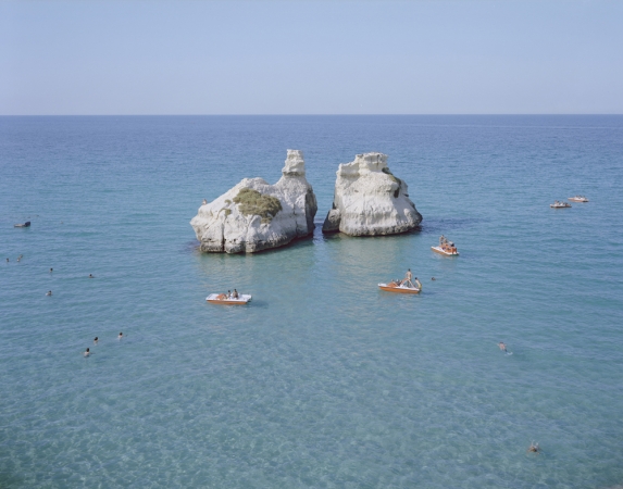 Massimo Vitali<br /> <em>Le Due Sorelle Paddle Boats&nbsp;</em>(#4525), 2011<br /> Chromogenic print with Diasec mount<br /> 71 x 92" &nbsp; &nbsp;Edition of 6