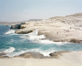 Massimo Vitali<br /> <em>Sarakiniko Meltemi </em>(#4565), 2011<br /> Chromogenic print with Diasec mount<br /> 90 x 71” (each panel) &nbsp; &nbsp;Edition of 6