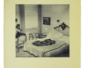 Stephen Hilger, Bedroom, 1998/2021, photogravure, 24 x 21 inches, unique