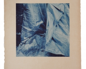 Stephen Hilger, Tarp, 2020/2021, photogravure, 24 x 21 inches, unique.