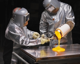 Christopher Payne, Corning, Crucible Pouring, 2020