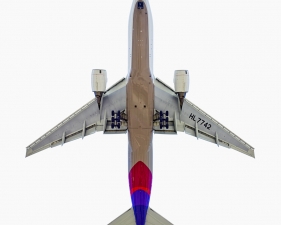 Jeffrey Milstein<br /> <em>Asiana Airlines Boeing 777 - 200,&nbsp;</em>2005<br /> Archival pigment prints<br /> 20 x 20" &nbsp; &nbsp;Edition of 15<br /> 34 x 34" &nbsp; &nbsp;Edition of 10<br /> Some Aircraft images can be up to 40 x 40”