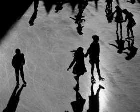 Benn Mitchell, Ice skaters Rock Center NYC, 1950