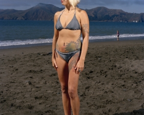 Doug Hall<br /> <em>Woman on the Beach, San Francisco, </em>2010<br /> Digital C-Prints<br /> 32.5 x 26" &nbsp; &nbsp;Edition of 6