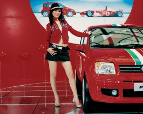 Jacqueline Hassink<br /> <em>Fiat girl, Shanghai Auto Shanghai 2005 Shanghai, China (April 21, 2005)</em><br /> Chromogenic prints<br /> 37.5 x 31" &nbsp; &nbsp;Edition of 7<br /> 60 x 49" &nbsp; &nbsp;Edition of 7