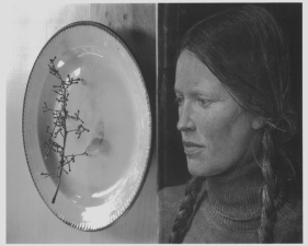 Jed Devine, Untitled (Grape Stem With Portrait)