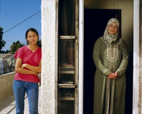 Gillian Laub<br /> <em>Masadi with her daughter,&nbsp;Fureidis, Isreal, July 2002</em><br /> Chromogenic prints<br /> 20 x 24" &nbsp; &nbsp;Edition of 8<br /> 30 x 40" &nbsp; &nbsp;Edition of 5<br /> 40 x 50" &nbsp; &nbsp;Edition of 3