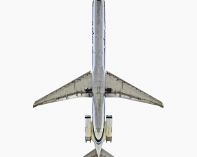 Jeffrey Milstein<br /> <em>Alaska Airlines McDonnell Douglas MD - 83,&nbsp;</em>2006<br /> Archival pigment prints<br /> 20 x 20" &nbsp; &nbsp;Edition of 15<br /> 34 x 34" &nbsp; &nbsp;Edition of 10<br /> Some Aircraft images can be up to 40 x 40”