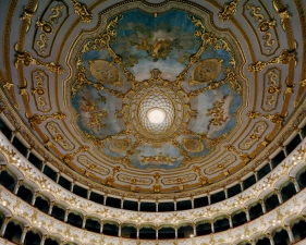 Doug Hall<br /> <em>Teatro Municipale, Piacenza 3, </em>2002<br /> Archival pigment print<br /> 63 x 50" &nbsp; &nbsp;Edition of 6