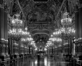 Matthew Pillsbury<br /> <em>La Grand Foyer, Opera de Paris, Palais Garnier, </em>2008<br /> Archival pigment ink prints<br /> 19 x 13"&nbsp;&nbsp;&nbsp; Edition of 20<br /> 40 x 30"&nbsp;&nbsp;&nbsp; Edition of 10<br /> 60 x 50"&nbsp;&nbsp;&nbsp; Edition of 3