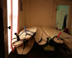 Susannah Ray<br /> <em>Sleeping Single Fins in the Big House</em>, 2005<br /> Digital C-prints<br /> 20 x 24" &nbsp; &nbsp;Edition of 7<br /> 40 x 50" &nbsp; &nbsp;Edition of 5