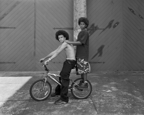 Richard Renaldi<br /> <em>Javie and Omar, </em>2004<br /> Silver gelatin print<br /> 20 x 24" &nbsp; &nbsp;Edition of 10 (plus 2 APs)<br /> 32 x 40" &nbsp; &nbsp;Edition of 7 (plus 2 APs)