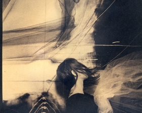 Lauren Semivan<br /> <em>The Waves, </em>2013<br /> Tea toned cyanotype, contact print from original negative<br /> 10 x 8" &nbsp; &nbsp;Edition of 10