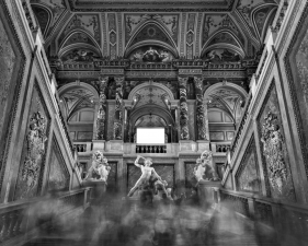 Matthew Pillsbury<br /> <i>Main Staircase-Kunsthistorisches Museum, Vienna, </i>2014<br /> Archival pigment ink prints<br /> 20 x 24" &nbsp; &nbsp;Edition of 10<br /> 30 x 40" &nbsp; &nbsp;Edition of 6 (plus 2 APs)<br /> 50 x 60" &nbsp; &nbsp;Edition of 2 (plus 1 AP)