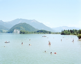 Massimo Vitali<br /> <em>Wolfgangsee South East&nbsp;</em>(#3313), 2010<br /> Chromogenic print with Diasec mount<br /> 72 x 86" &nbsp; &nbsp;Edition of 6