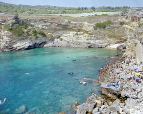 Massimo Vitali<br /> <em>Porto Miggiano Colony&nbsp;</em>(#4512), 2011<br /> Chromogenic print with Diasec mount<br /> 71 x 92" &nbsp; &nbsp;Edition of 6