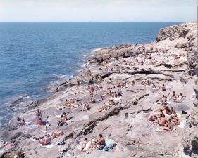 Massimo Vitali<br /> <em>Calafuria Due&nbsp;</em>(#1789), 2003<br /> Chromogenic print with Diasec mount<br /> 71 x 95" &nbsp; &nbsp;Edition of 6