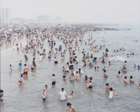 Massimo Vitali<br /> <em>Coney Island Water&nbsp;</em>(#2314), 2006<br /> Chromogenic print with Diasec mount<br /> 71 x 95" &nbsp; &nbsp;Edition of 6